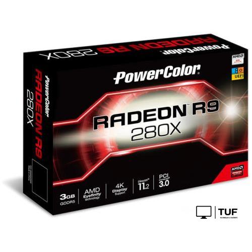 Видеокарта PowerColor R9 280X 3GB GDDR5 (AXR9 280X 3GBD5-DHE)