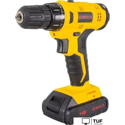 Дрель-шуруповерт Eurolux ДА-14/2Li 72/14/39 (с 2-мя АКБ, кейс)