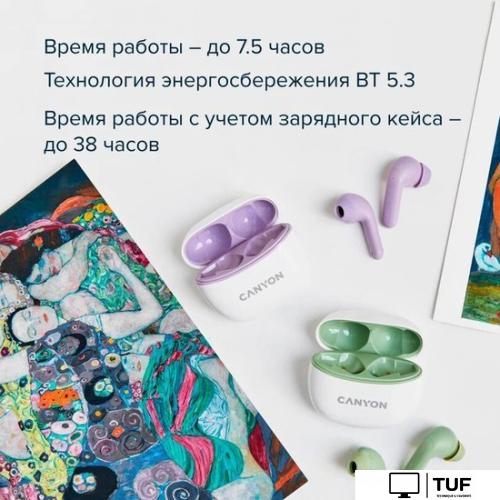 Наушники Canyon TWS-5 (оливковый)