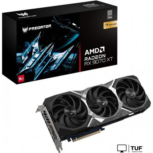 Видеокарта Acer Predator BiFrost Radeon RX 9070 XT OC 16GB DP.Z4FWW.P01