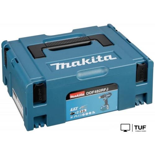 Дрель-шуруповерт Makita DDF482RFJ (с 2-мя АКБ, кейс)