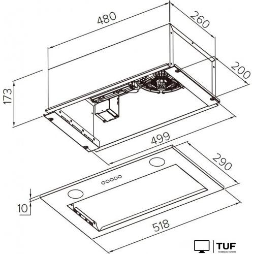 Кухонная вытяжка Weissgauff Box 1000 BL Sensor