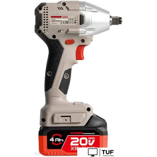 Гайковерт Crown CT22046XS-4 BMC (с 2-мя АКБ, кейс)