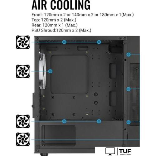 Корпус AeroCool Atomic Lite-G-BK-V2