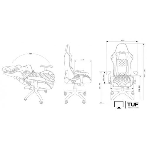 Игровое (геймерское) кресло CACTUS CS-CHR-030BL (черный)