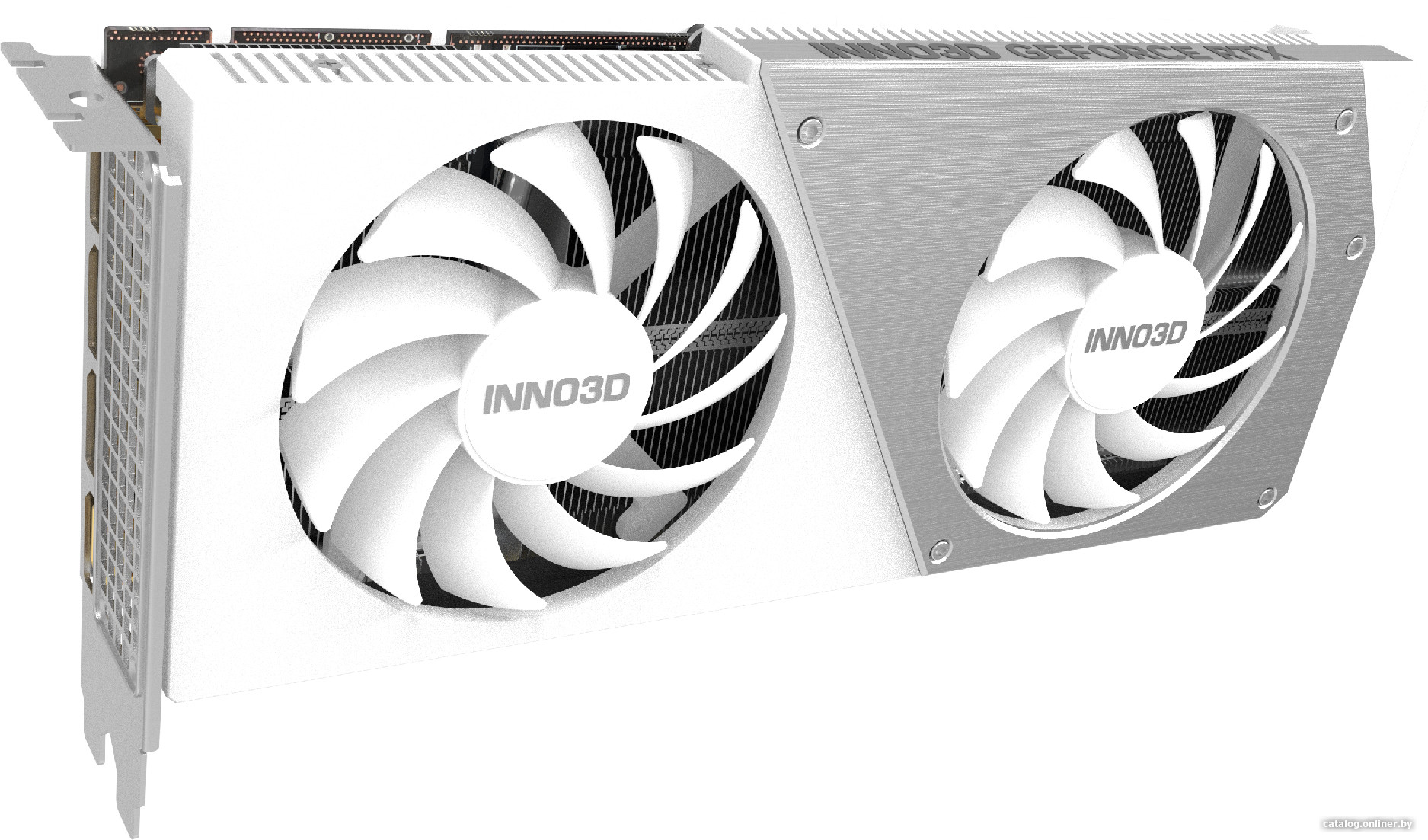 Видеокарта Inno3D GeForce RTX 4060 Ti 8GB Twin X2 OC White N406T2-08D6X-171153W