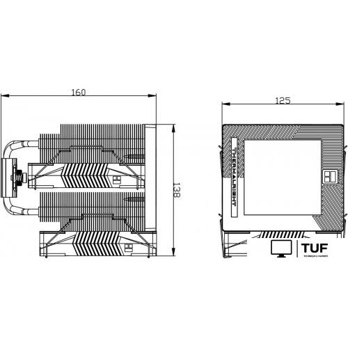 Кулер для процессора Thermalright Phantom Spirit 120 Vision SNOW (белый)