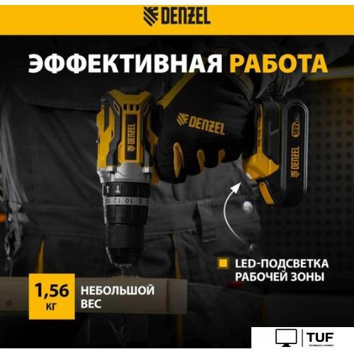 Ударная дрель-шуруповерт Denzel CIDB-18-02 26145 (с 2-мя АКБ, кейс)