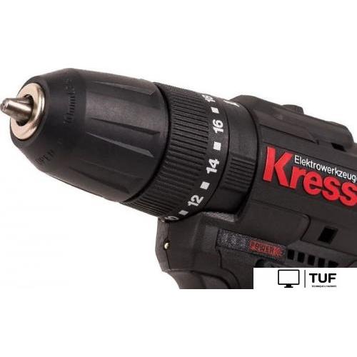 Ударная дрель-шуруповерт Kress KU362.2 (с 2-мя АКБ, сумка)