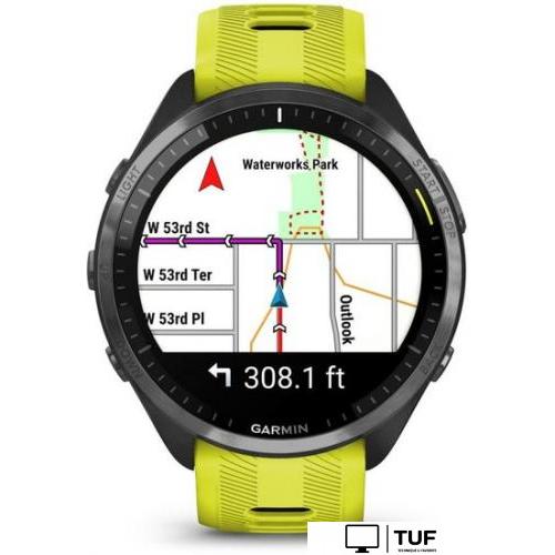 Умные часы Garmin Forerunner 965 (черный/желтый)