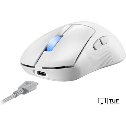 Игровая мышь ASUS ROG Keris II Ace Moonlight White