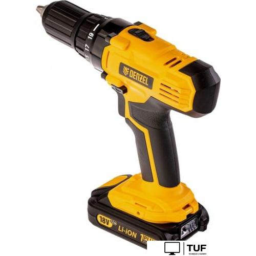 Дрель-шуруповерт Denzel CDL-IB-18-02 (с 2-мя АКБ, кейс)