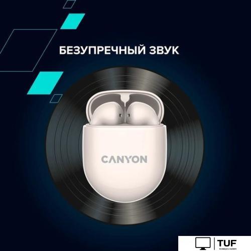 Наушники Canyon TWS-6 (бежевый)