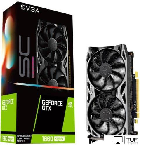 Видеокарта EVGA GeForce GTX 1660 Super SC Ultra Gaming 6GB GDDR6 06G-P4-1068-KR