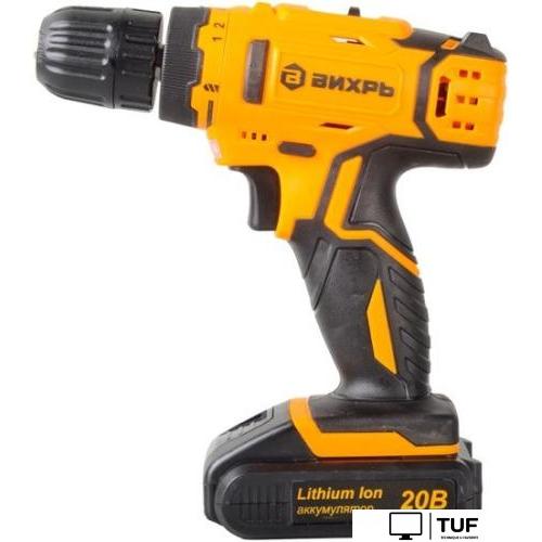 Дрель-шуруповерт Вихрь ДА-20Л-2КА (с 2-мя АКБ, кейс, набор оснастки)