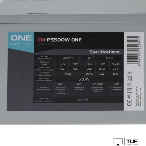 Блок питания CrownMicro CM-PS500W One