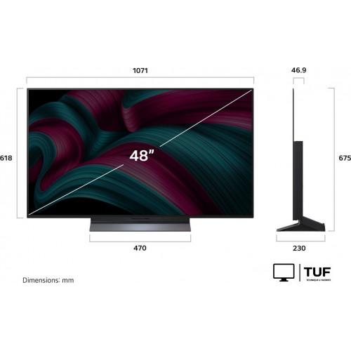 OLED телевизор LG OLED evo AI C5 OLED48C5RLA