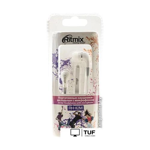 Наушники Ritmix RH-112M (белый)