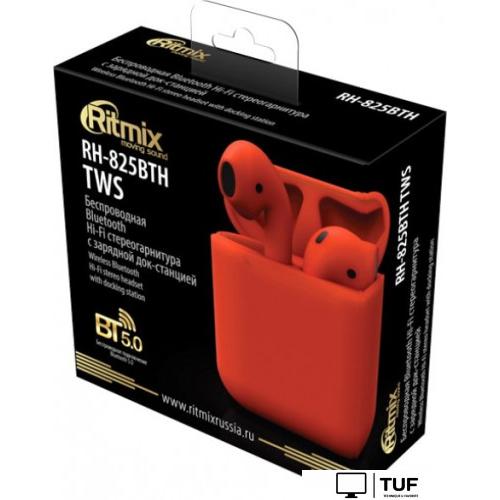 Наушники Ritmix RH-825BTH TWS (красный)