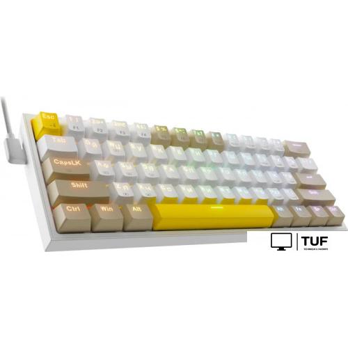 Клавиатура Redragon Fizz (Redragon Red, белый/бежевый)