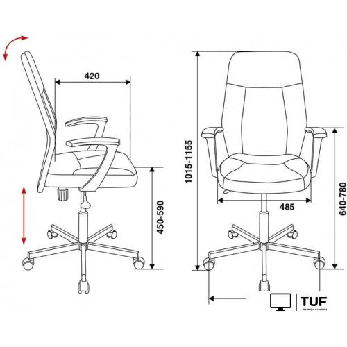 Офисное кресло Бюрократ CH-605 (черный)