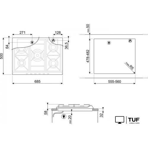 Варочная панель Smeg SR275X2
