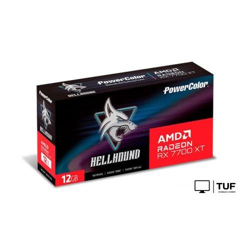 Видеокарта PowerColor Hellhound Radeon RX 7700 XT 12GB GDDR6 RX 7700 XT 12G-L/OC