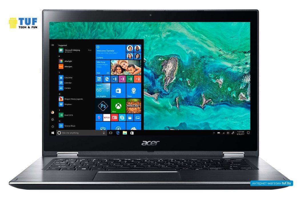 Ноутбук 2-в-1 Acer Spin 3 SP314-52-50UK NX.H60ER.004