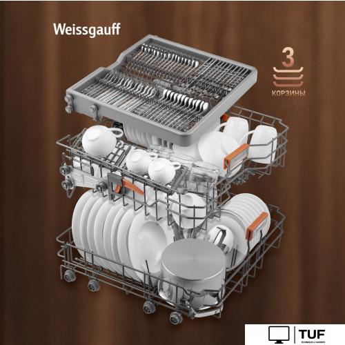 Встраиваемая посудомоечная машина Weissgauff BDW 6138 Touch Inverter Autoopen Timer Floor