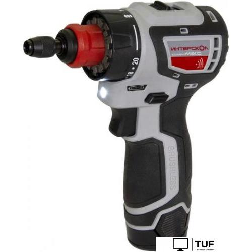 Дрель-шуруповерт Интерскол КомбиМАКС ДА-10/12В 36 687.2.2.78 (с 2-мя АКБ, сумка, набор патронов)