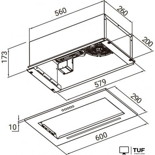 Кухонная вытяжка Weissgauff Integra 850 PB IX (нержавеющая сталь)