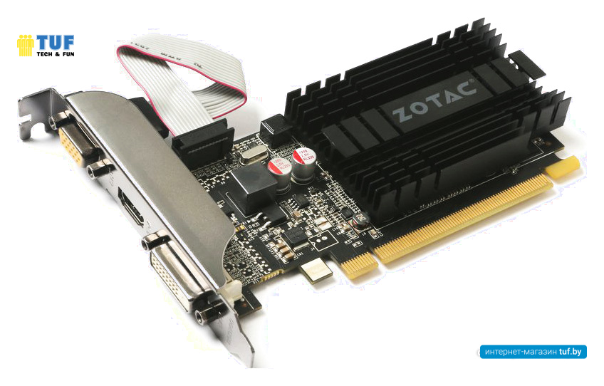 Видеокарта ZOTAC GeForce GT 710 1GB DDR3 [ZT-71301-20L]