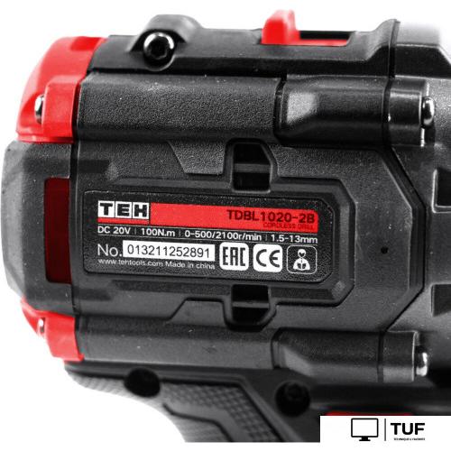 Дрель-шуруповерт TEH TDBL1020-2B (с 2-мя АКБ, кейс)