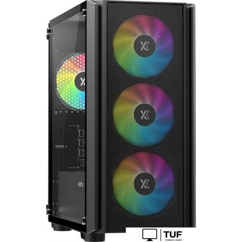 Корпус XASTRA A402M 4FRGB (черный)