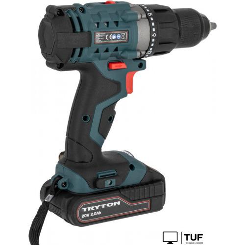 Дрель-шуруповерт Tryton TCV20L2 (с 2-мя АКБ, кейс)