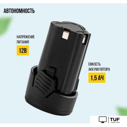 Дрель-шуруповерт Kolner KCD 12/2C (с 2-мя АКБ, кейс)