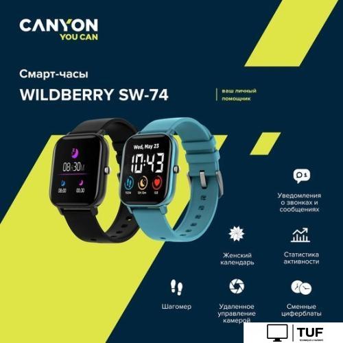 Умные часы Canyon Wildberry SW-74 (белый)