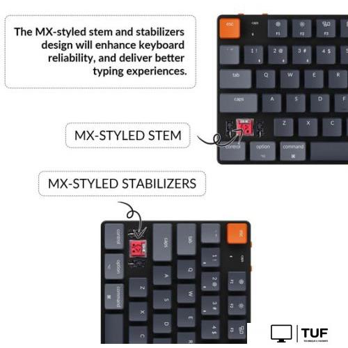 Клавиатура Keychron K5 SE RGB K5SE-E4-RU (Keychron Low Profile Optical Banana)