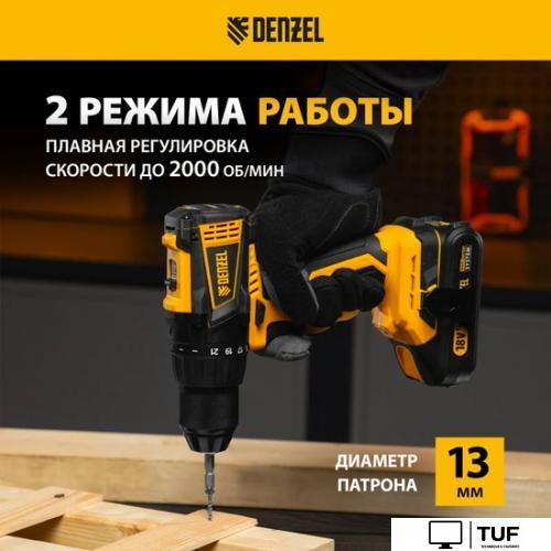 Дрель-шуруповерт Denzel BLDL-IB-18-0 26122 (без АКБ)