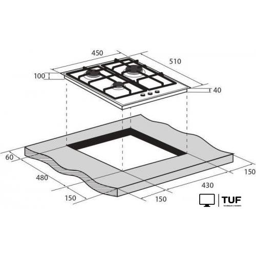 Варочная панель ZUGEL ZGH600B