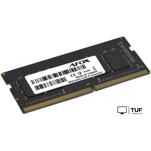 Оперативная память AFOX 4ГБ DDR4 SODIMM 3200 МГц AFSD44PK1C