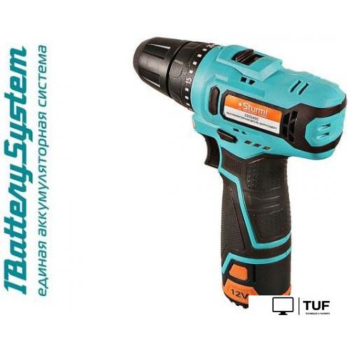 Дрель-шуруповерт Sturm CD1240C (с 2-мя АКБ, кейс)