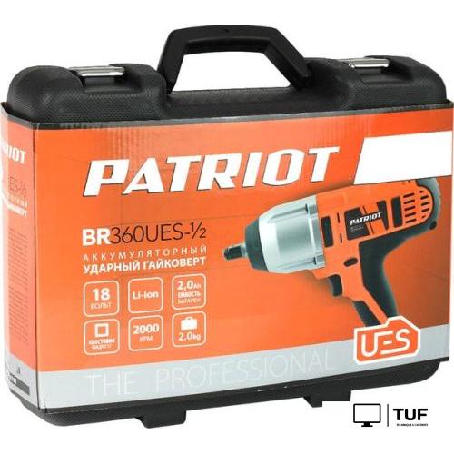 Гайковерт Patriot BR 360UES-1/2 180301561 (с 2-мя АКБ, кейс)