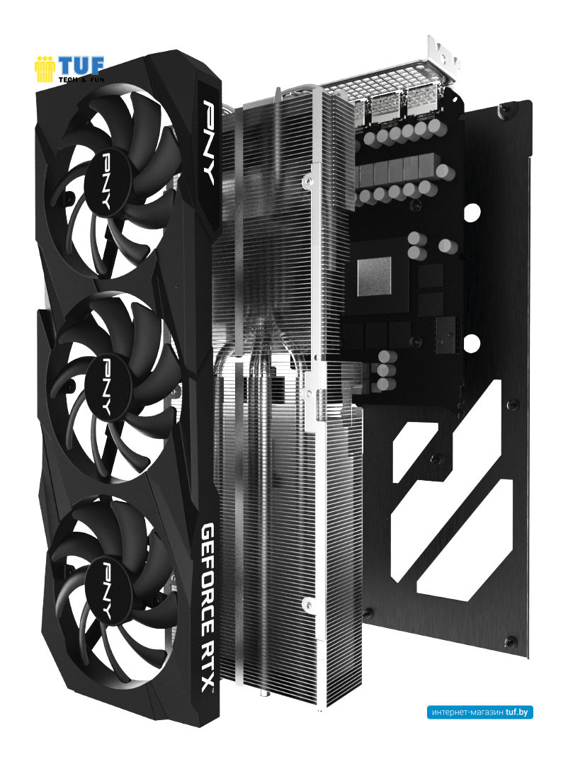 Видеокарта PNY GeForce RTX 3070 Ti 8GB Verto Triple Fan VCG3070T8TFBPB1