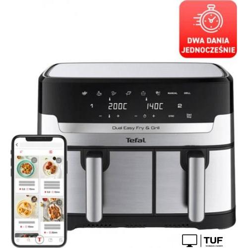 Аэрофритюрница Tefal Dual Easy Fry & Grill EY905D
