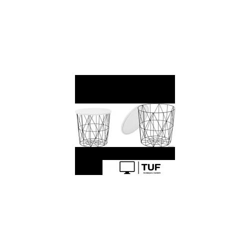 Журнальный столик Halmar Mariffa (белый/черный)