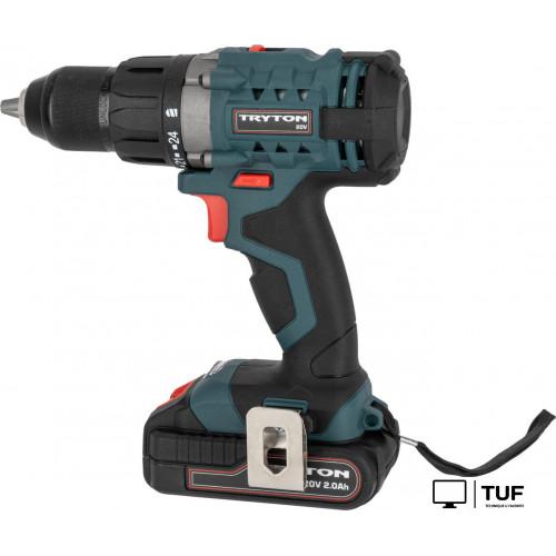 Дрель-шуруповерт Tryton TCV20L2 (с 2-мя АКБ, кейс)