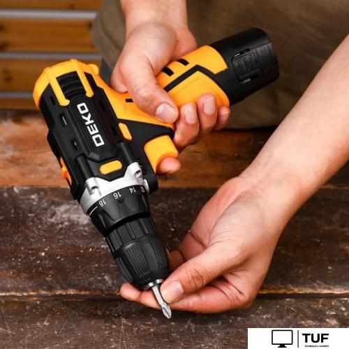 Дрель-шуруповерт Deko DKCD12V Set1 083-1022 (с 2-мя АКБ, кейс)