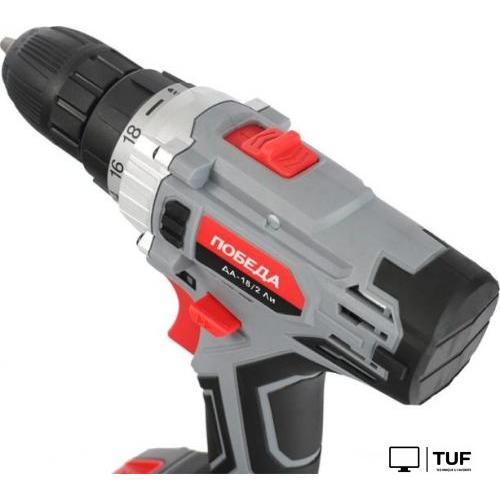 Дрель-шуруповерт Победа ДА-18/2 ЛИ 180201636 (с 2-мя АКБ, кейс)