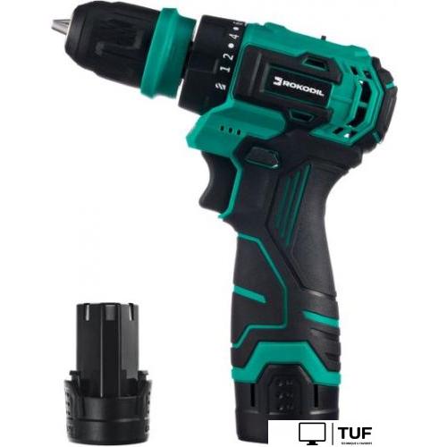 Дрель-шуруповерт Rokodil Twist 2 Air 1047196 (с 1-им АКБ, сумка, набор оснастки)